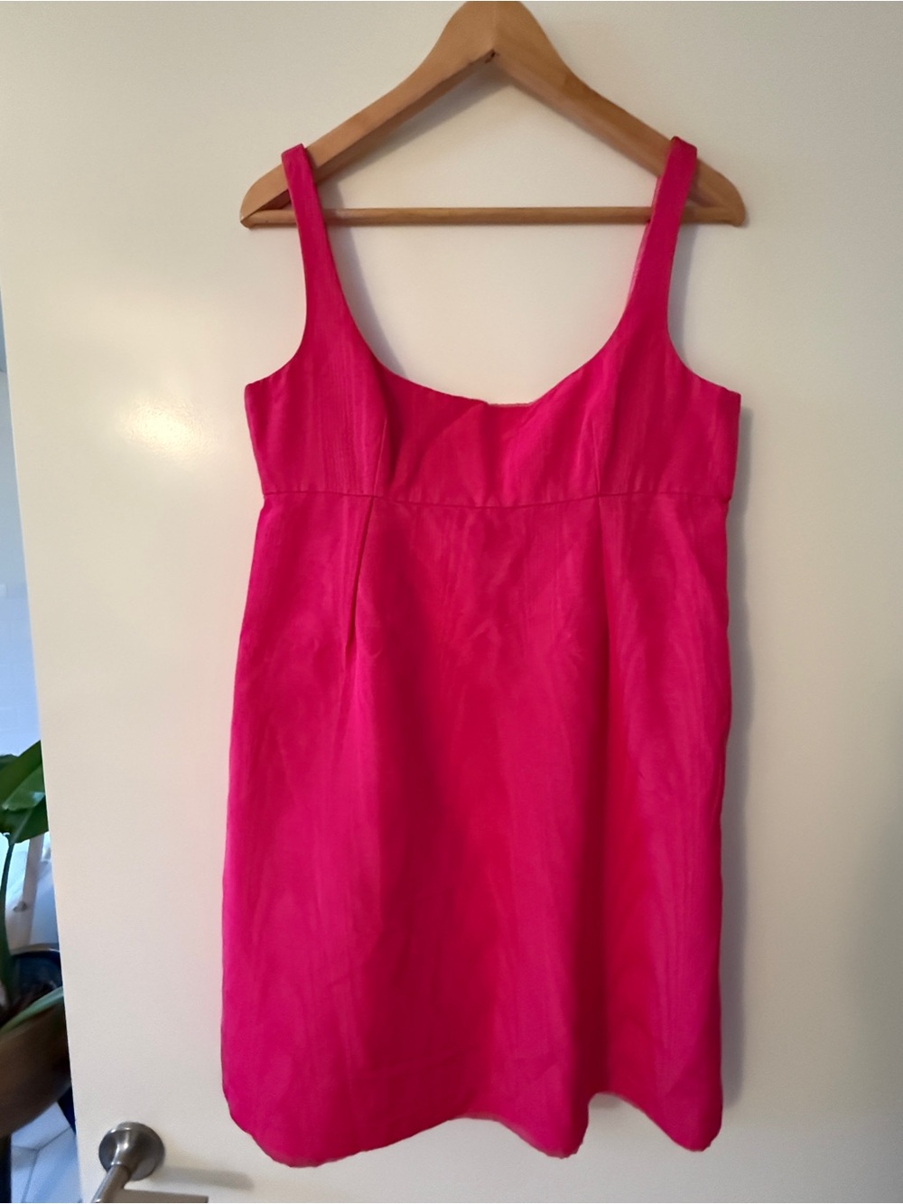 Milly Pink Satin Dress Label Detail
